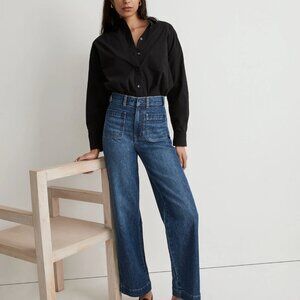 The Perfect Vintage Wide-Leg Jean in Keller Wash: Pocket Edition